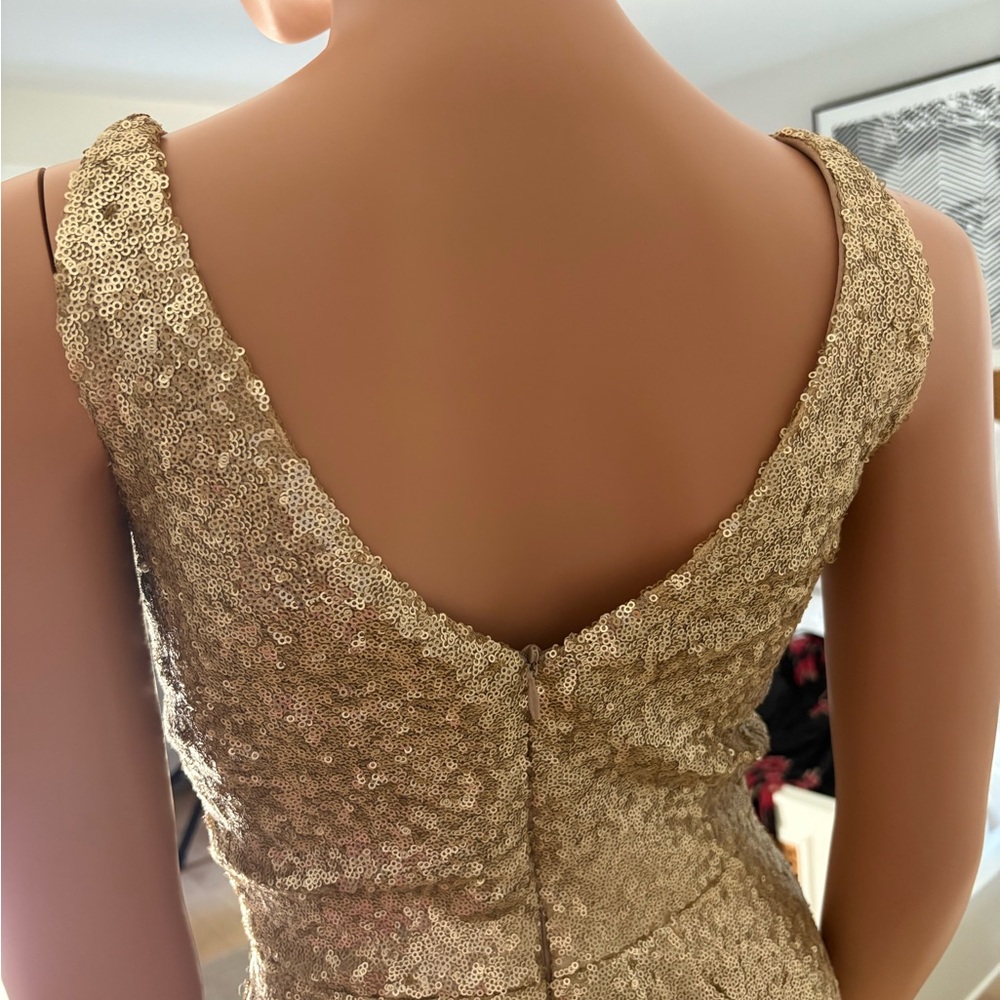 Dress the Population Gold Sequin Maxi Gown - Picture 4 of 5